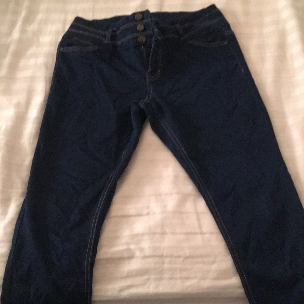 Dark dark blue skinny pants